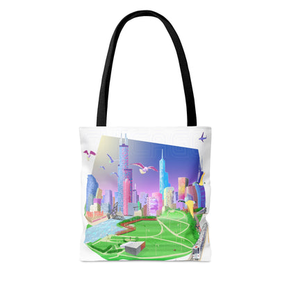 Chicago From Ping Tom Memorial Park [Canvas Tote Bag]