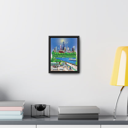 Chicago From The Shedd [Framed Canvas Wrap]