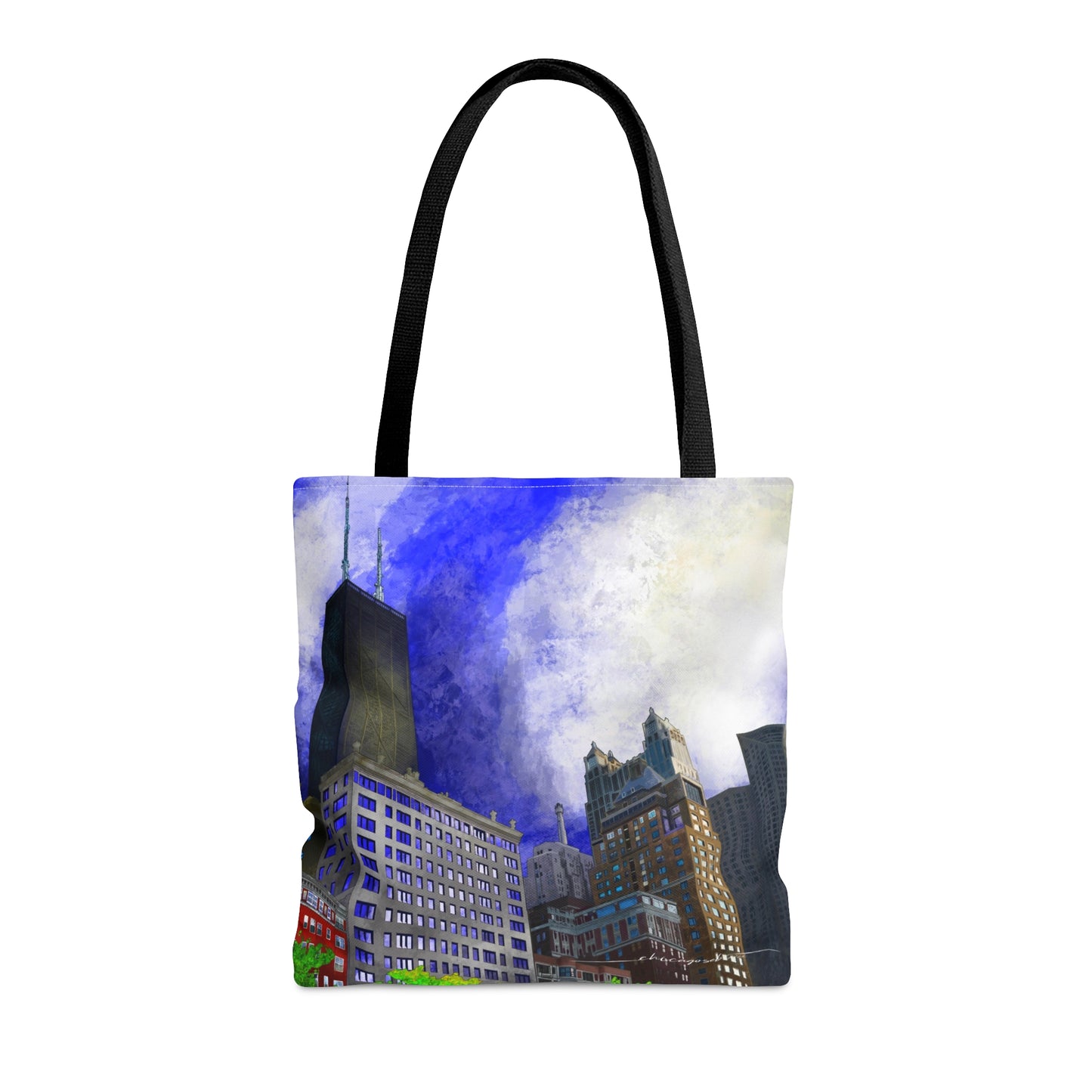 Streeterville Chicago Sunset [Canvas Tote Bag]