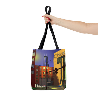 South Loop Chicago Sunset [Canvas Tote Bag]